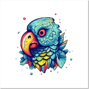 Parrot colormix Posters and Art